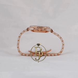 Reloj de Cuarzo para Hombre de Lujo, Cuadrado, Analógico, con Cristal y Diamantes, Acero Inoxidable, Resistente al Agua, Números Arábigos, Ecológico - Product Image 2