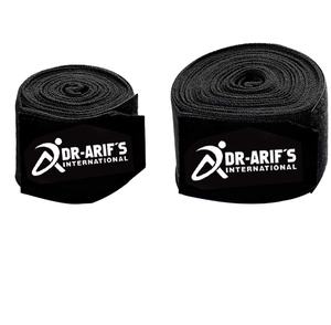 Wraps à main pour la boxe 180 pouces Handwraps de style mexicain 1 paire noir et rouge, bracelet en caoutchouc, enveloppes extensibles pour les mains - Product Image 4