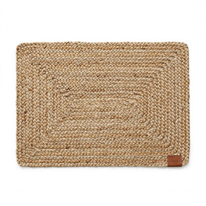 Tapis rectangulaire fait main en jute tissé, tapis moelleux antidérapant, style bohème, tapis de salon, usage domestique, exporté du Bangladesh - Product Image 6
