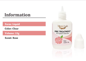 Outils d'application d'extension de cils améliorant la longévité de marque privée Solution de pré-traitement parfumée à la rose Optimiser personnalisable - Product Image 3