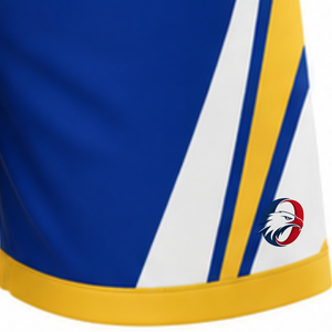 Blue <b>Yellow</b> Volleyball <b>Shorts</b> Athletic Team Sports Bottoms Match Uniform Training Wear Lightweight Apparel For Players - Product Image 6