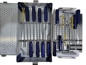 Juego de instrumentos para la extracción de cemento óseo ortopédico con caja de esterilización - Product Image 2