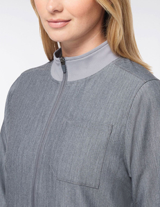 Veste de jogging personnalisée noire pour femme, en tricot d'hiver, avec rayures camouflage et perles, en polaire, pour infirmières - Product Image 5