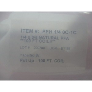 AMAT 0010-02230, 1/4 x 3/8 Natural PFA, 100 ฟุต - อุปกรณ์และอะไหล่เซมิคอนดักเตอร์ระดับโลกที่เชื่อถือได้ - Product Image 1