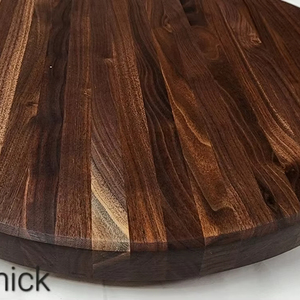 Wood Double Tier Rotating Tray Smooth-Spin Lazy Susan for Tabletop <b>Spice</b> Serving - Product Image 1