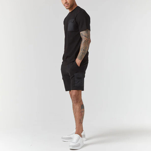 Fashion Custom Printed Summer Men 2 Piece Short <b>Set</b> Men Short <b>Set</b> T Shirt Short <b>Set</b> Cotton T shirts Shorts <b>Set</b> - Product Image 2