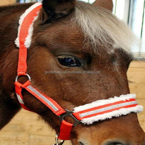 Fabriqué en Inde Vente Chaude Nylon Cheval licou avec rembourrage en vison polaire confortable Nylon Course de chevaux licou et accessoires - Product Image 2