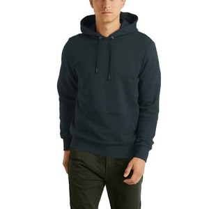 Sweat-shirt à capuche pour homme, coupe classique, vêtements d'automne, coton tricoté, couleur unie, pull à capuche décontracté avec poches - Product Image 3