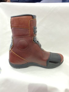 Tan Leather Motorbike Racing Shoes Motocross Biker <b>Boots</b> Original Leather - Product Image 5