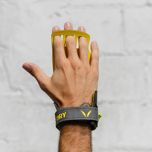 Unisex Leather Hand Grip for Weightlifting Gym Padded Palm Grips for Pull Ups Rows Fitness <b>Training</b> session Gear Supplier - Product Image 3