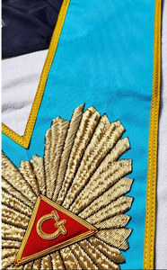 Collier de Maître Vénérable - Rite Français Brodé à la main en fils d'or - Product Image 3