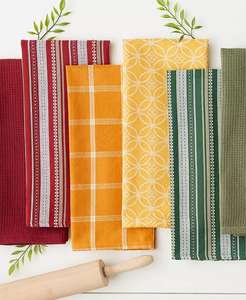 Toalla de cocina y paño de cocina surtidos para todos los días, juego de 5 | Importaciones de diseño - Product Image 5