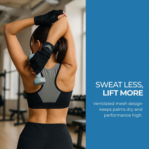 Gym Fitness and Weightlifting Workouts Non <b>Slip</b> Fitness Gloves Weight Training Bodybuilding and Exercise Heavy Duty Gym Gloves - Product Image 4