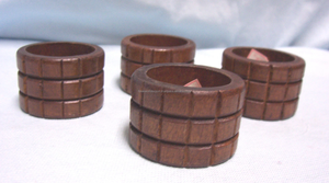 Anneaux de serviette de table de luxe en gros de Falak World Export, anneaux de serviette en métal pour hôtel, restaurant, décorations de mariage par FWE - Product Image 2