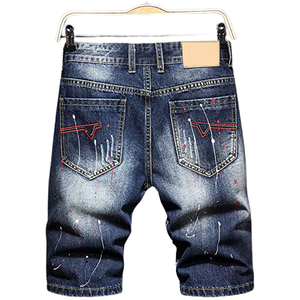 Shorts en jean Y2K personnalisés pour hommes, brodés, avec poche arrière, style streetwear baggy, pour le skate - Vente en gros Glory Custom - Product Image 5