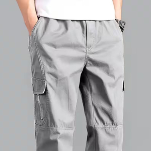 Pantalones de Trabajo Resistentes para Hombre con Cinta Reflectante de Alta Visibilidad, Pantalones de Trabajo Tipo Cargo para Seguridad Industrial - Product Image 6