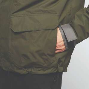 Veste de randonnée et de pêche pour homme, softshell, imperméable, respirante, UPF 35, avec capuche, cordon de serrage réglable, fermeture éclair - Product Image 4