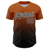 Maillot de baseball personnalisé Yourteams pour homme, manches courtes, imprimé numérique jaune, anti-humidité, coupe classique, grandes tailles adultes