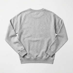 Sweat-shirt en polaire blanc pour homme, motif géométrique grue origami, hiver, séchage rapide, respirant, poids du tissu 340g, col rond, pull-over - Product Image 2