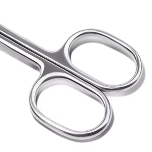 Ciseaux à cuticules professionnels, lames courbées en acier inoxydable, pointe acérée, construction légère et durable, manche carré en acier - Product Image 4