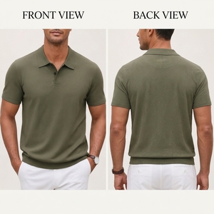 Polo pour homme offrant un confort respirant, une construction légère et une qualité supérieure pour les réunions de bureau, les voyages et les week-ends. - Product Image 6