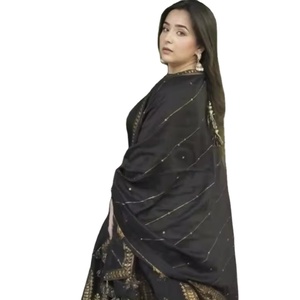 New Exclusive Design Casual Wear <b>Art</b> Silk Viscose Long Gown Semi Stitched High Quality Pakistani Salwar Kameez Sets - Product Image 1