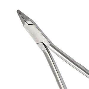 Alicates de punta plana con ranuras transversales de acero inoxidable, mandíbulas dentadas para cirugía ortopédica, herramientas para sujetar y doblar alambres, reutilizables y duraderas - Product Image 2