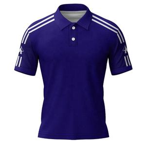 Chemise de golf homme 2026 de haute qualité à manches courtes, personnalisable avec logo imprimé, séchage rapide, impression numérique unie, polyester/coton - Product Image 2