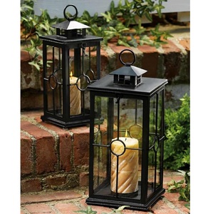Portavelas Rectangular de Metal Negro de Diseño Moderno para Decoración del Hogar - Product Image 5