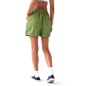 Shorts de Mujer de Cintura Alta, Alta Calidad, OEM, Talla Grande, Lavado Intenso, Efecto Desgastado por el Sol, Estilo Urbano, Vintage, Lavado Ácido - Product Image 2