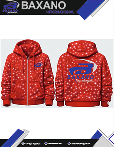 Sweat à capuche zippé oversize pour homme, style streetwear, en molleton bouclette, imprimé intégral avec strass, coupe carrée courte, effet délavé à l'acide - Product Image 6