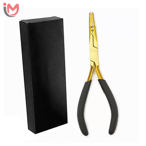 Pince à extensions capillaires de qualité supérieure pour usage commercial, en acier inoxydable, outil professionnel de salon pour l'installation - Product Image 1