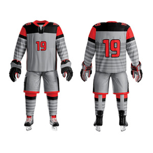 Nouveauté : Uniforme de hockey sur glace de qualité supérieure et tendance pour équipe personnalisée, 100 % polyester, pour adultes. - Product Image 3