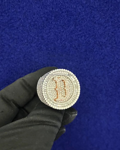 แหวนเงินแท้ 925 แบบฮิปฮอป ประดับดาวทรงกลุ่ม ดีไซน์ Iced Out สำหรับงานแต่งงานหรือหมั้น ของขวัญวันครบรอบ - Product Image 3