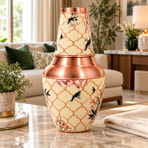 Carafe/Pichet à eau en cuivre très vendue, de luxe, décorative, artisanale, pour la maison, le bureau ou comme cadeau - Product Image 6