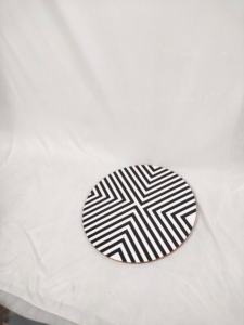 Posavasos grandes de resina hechos a mano con incrustaciones, decoración de mesa, artesanías, alfombrillas y bases para platos de la India, a la venta al por mayor. - Product Image 2