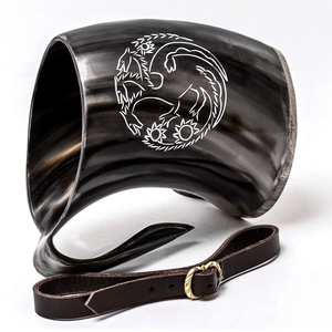 Mug en corne de Viking de haute qualité, nouveau design, tasse en céramique, accessoires pour bar, fête, bière - Product Image 3