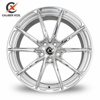 جنوط CALIBER XCEL قابلة للتخصيص مقعرة الشكل من قطعة واحدة مصنوعة بالحدادة مقاس 18 و19 و20 و22 بوصة بنمط 5x112 و5x120 للسيارات السيدان والكوبيه والدفع الرباعي
