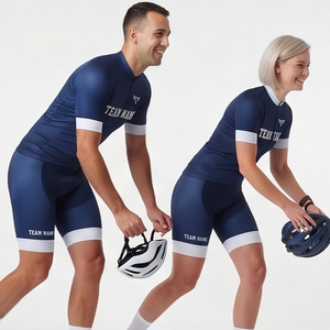 Ensemble de tenue de cyclisme personnalisée, tenue de course à vélo avec nom d'équipe personnalisé, maillot de cyclisme professionnel, short, kit de cyclisme avec fermeture éclair - Product Image 6