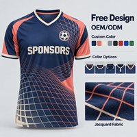 Maillot de football personnalisé en polyester pour homme, coupe ajustée, avec motifs par transfert thermique