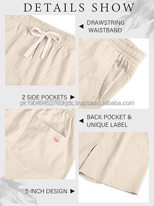 Pantalones Cortos Deportivos para Hombre, Casuales, Clásicos, con Logotipo Frontal, Estilo Urbano, Transpirables, de Secado Rápido, 100% Algodón Ecológico, con Cordón Ajustable - Product Image 6