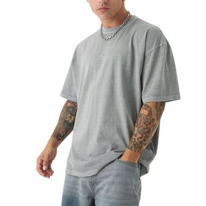 Camisetas de Hombre al por Mayor con Lavado Ácido, Logotipo Personalizado, 100% Algodón Jersey, Tejido Grueso y Cómodo, Camisetas Extra Grandes para Hombre - Product Image 5