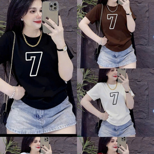 Camiseta con Dibujo Animado de Mickey Mouse para Mujer, Tela de Algodón Suave y Transpirable, Cuello Redondo, Manga Corta, Estilo Casual, Combinación Perfecta - Product Image 6