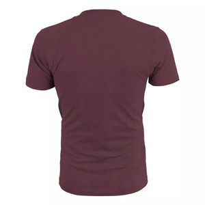 T-shirts pour hommes à col en V et manches courtes, coupe ajustée - Service OEM, polyester/coton respirant, vêtements décontractés d'été - Product Image 3