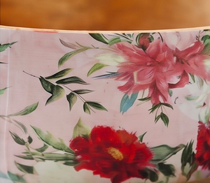 Floral Bamboo <b>Bowl</b> With Succulent Pink Country Style <b>Planter</b> For Home Use And Tableware Serving Use - Product Image 2