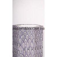 Grande boîte hexagonale vide, poubelle, emballage en tissu imprimé floral, design en papier rigide, emballage cadeau pour cadeaux