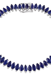 Pulsera de Zafiro Azul en Plata de Ley 92.5 KLSB-20380 - Product Image 3