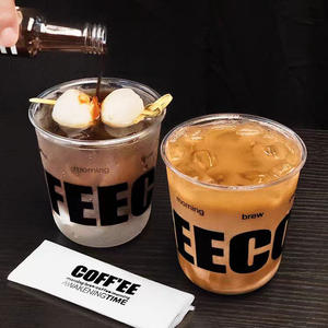 Vasos <span class=keywords><strong>de</strong></span> Plástico Desechables Transparentes para Café, Té <span class=keywords><strong>de</strong></span> Burbujas, con Logotipo Personalizado, <span class=keywords><strong>de</strong></span> 16oz, 20oz, 24oz, en Forma <span class=keywords><strong>de</strong></span> U, con Bandeja Insertable y Tapas <span class=keywords><strong>de</strong></span> Domo - Product Image 3