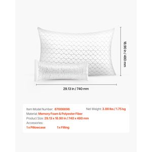 Cuscino di Lusso per Hotel Misura Queen, Imbottitura in Memory Foam, Regolabile e Supportante, Include Materiale Naturale - Product Image 4