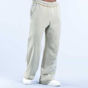 <b>Men's</b> Grey Cotton Sweatpants Elastic Waist Side Pockets Casual Jogger <b>Pants</b> Autumn Wear - Product Image 1